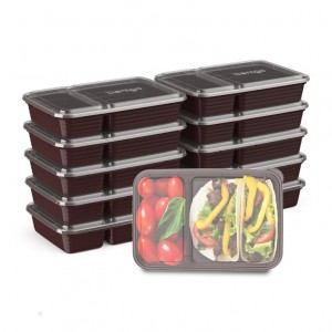 Burgundy Bentgo Prep 2-Compartment Adults Meal Prep Containers USA | 358742VRL