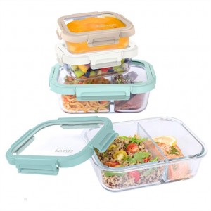 Coastal Beach Bentgo Glass Leak-Proof Meal Prep Set (8pc) Adults Meal Prep Containers USA | 564139MLP