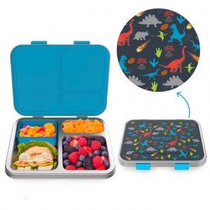 Dinosaur Bentgo Prints Lunch Box Kids' Stainless Steel USA | 692475NJD