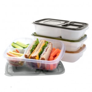 Earth Tones Bentgo Easyboxes 3-Compartment 8-Piece Set Adults Food Containers USA | 302645TPI