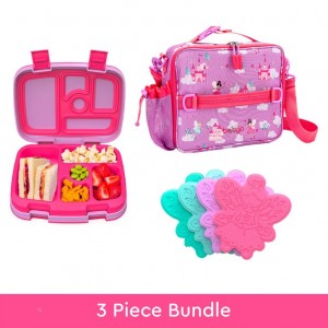 Fairies Bentgo Prints Lunch Box, Lunch Bag, & Ice Packs Kids' Lunch Set USA | 204517DNL