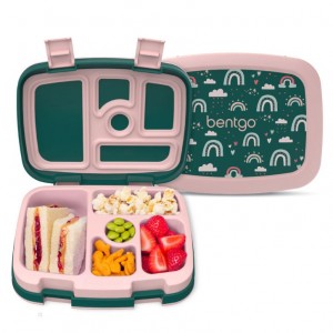 Green Multicolor Bentgo Prints Kids' Lunch Box USA | 781506ZWR