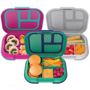 Green Pink Grey Bentgo Chill Lunch Box (3 Pack) Kids' Lunch Box USA | 436721JLR