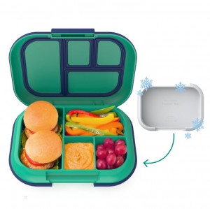 Green / Navy Bentgo Chill Kids' Lunch Box USA | 816045BJU