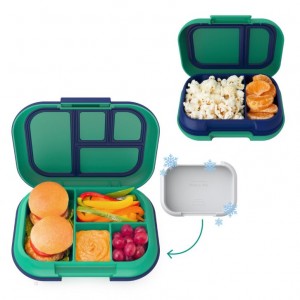 Green / Navy Bentgo Chill Lunch Kids' Snack Box USA | 271983OCU