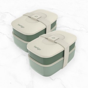 Khaki Green Bentgo Classic (2-Pack) Adults Lunch Box USA | 902358XHJ