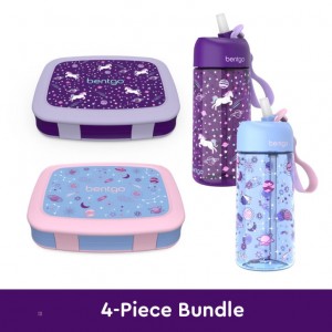 Lavender Bentgo Prints Water Bottles Kids' Lunch Box USA | 051682RFQ