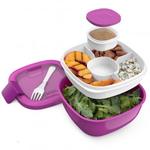 Purple Bentgo 2-Pack Adults Salad Container USA | 312489JBC