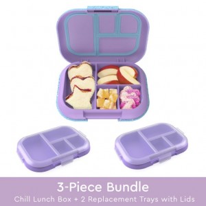 Purple Bentgo Chill Lunch Box & 2 Extra Trays with Lids Kids' Lunch Box USA | 253978TRI