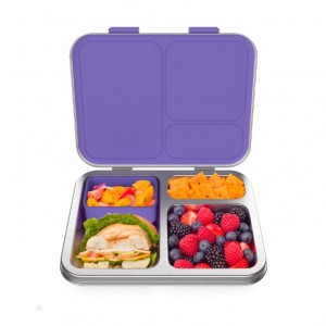 Purple Bentgo Lunch Box Kids' Stainless Steel USA | 569802RTS