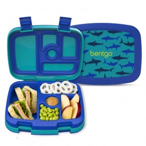 Sharks Bentgo Prints (2-Pack) Kids' Lunch Box USA | 718345NJW