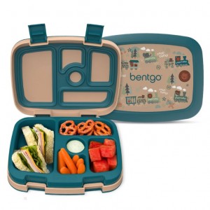 Trains Bentgo Prints Kids' Lunch Box USA | 208631DFU