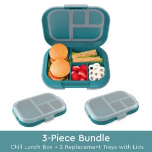 Turquoise Bentgo Chill Lunch Box & 2 Extra Trays with Lids Kids' Lunch Box USA | 345076ANS