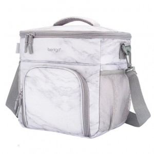 White Bentgo Prep Deluxe Multimeal Adults Lunch Bag USA | 385742PHG