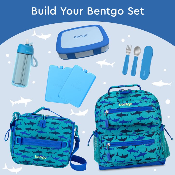 Blue Bentgo 2-Pack Kids' Lunch Box USA | 016538UNQ