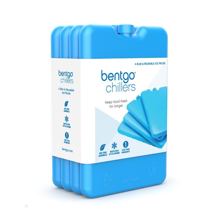 Blue Bentgo Chillers Reusable (4-Pack) Adults Ice Packs USA | 167508PFG