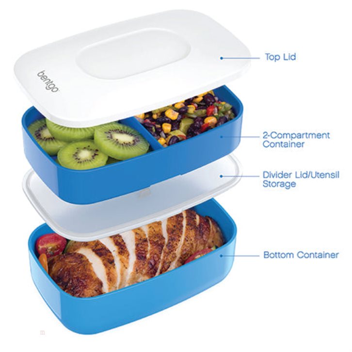 Blue Bentgo Classic Adults Lunch Box USA | 360925MHZ