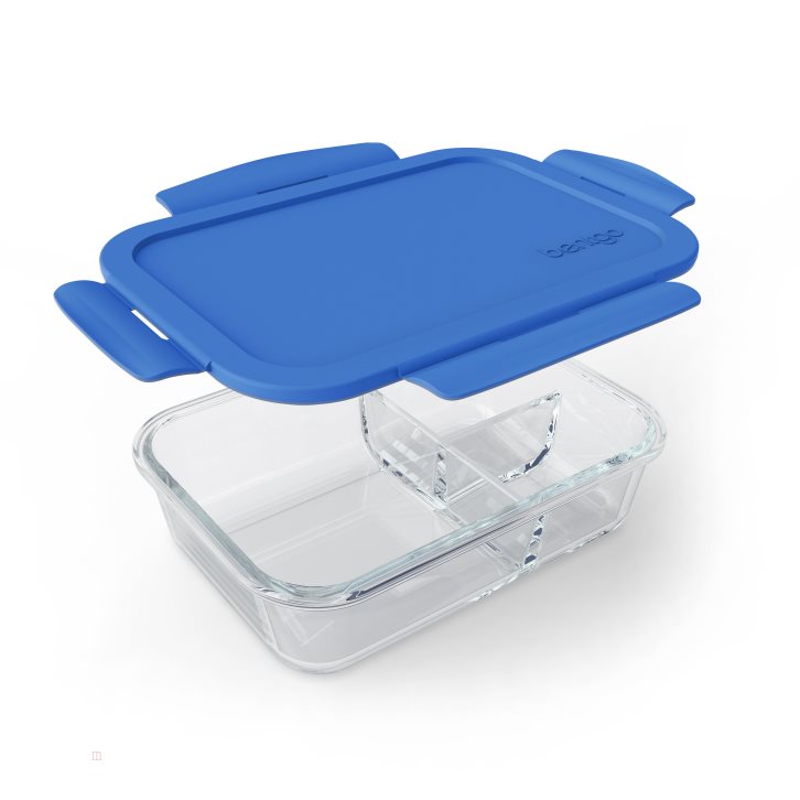 Blue Bentgo Glass Adults Lunch Container USA | 012734XIW