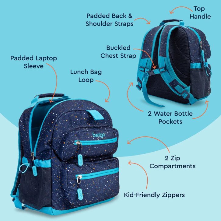 Blue Bentgo Kids' Backpack USA | 017892CUT