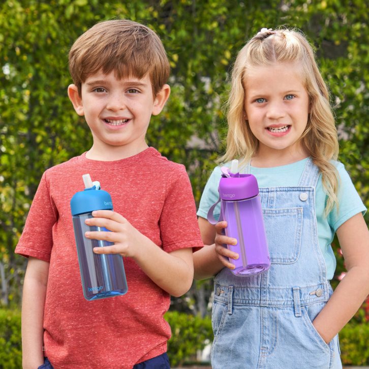 Blue Bentgo Kids' Water Bottle USA | 470623OMC