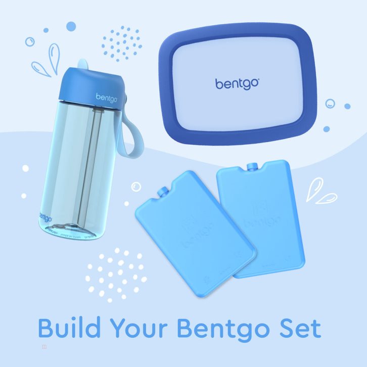 Blue Bentgo Kids' Water Bottle USA | 470623OMC