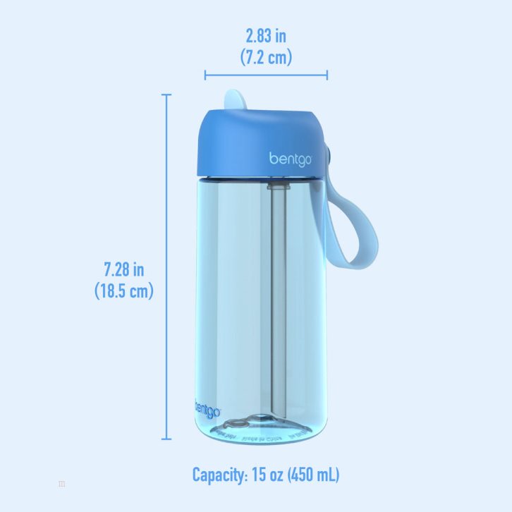 Blue Bentgo Kids' Water Bottle USA | 470623OMC