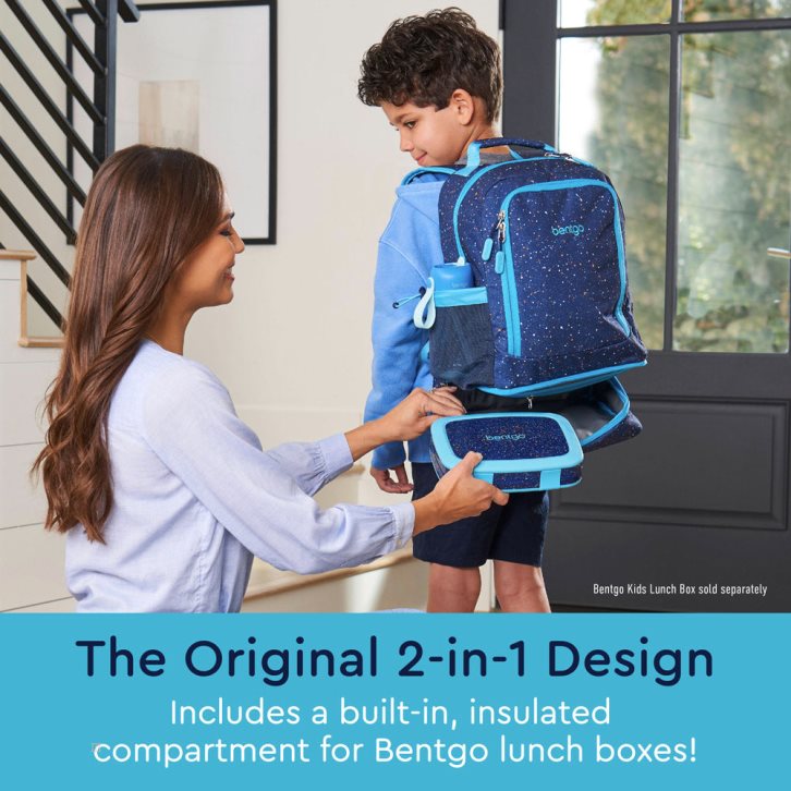 Blue Bentgo Lunch Bag Kids' 2-in-1 Backpack USA | 208657MVH