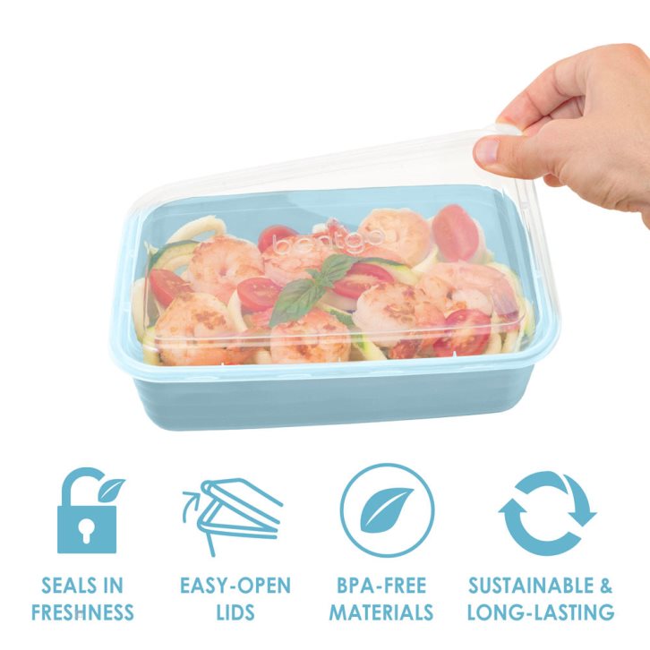 Blue Bentgo Prep 1-Compartment Adults Meal Prep Containers USA | 506871UTR