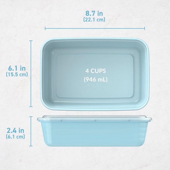 Blue Bentgo Prep 1-Compartment Adults Meal Prep Containers USA | 506871UTR