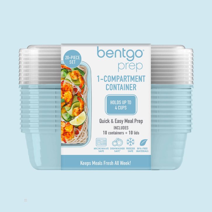 Blue Bentgo Prep 1-Compartment Adults Meal Prep Containers USA | 506871UTR