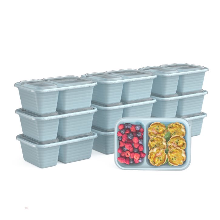 Blue Bentgo Prep 2-Compartment Adults Snack Container USA | 985406HNR