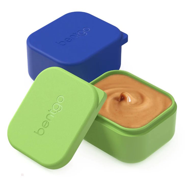 Blue Green Bentgo Sidekicks 2-Pack Silicone Container Set Kids\' Sauce Container USA | 470156HYM