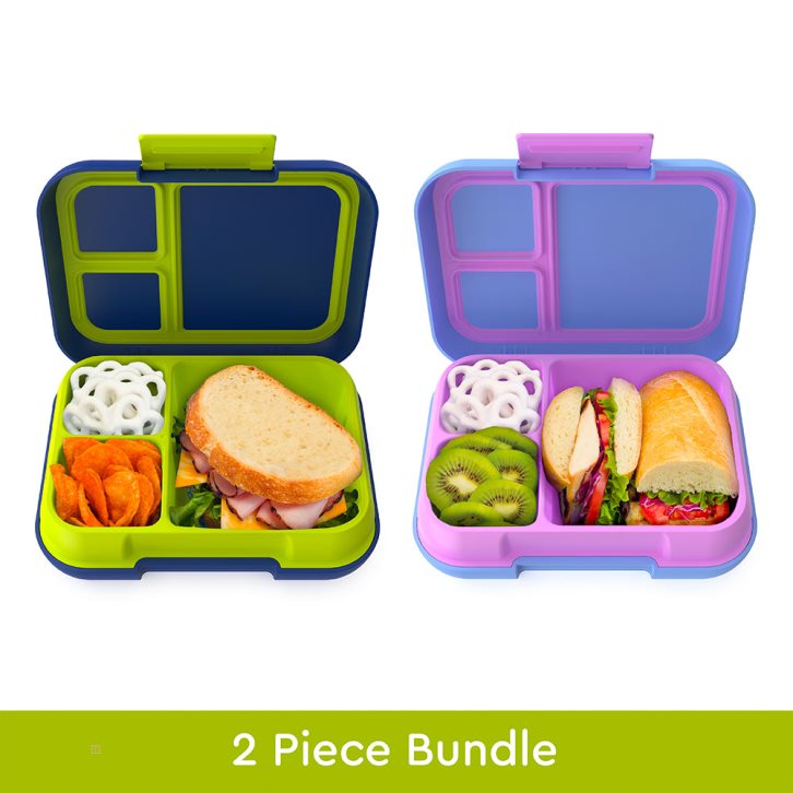 Blue Green Pink Bentgo Pop Lunch Box (2-Pack) Adults Lunch Box USA | 253684VMZ