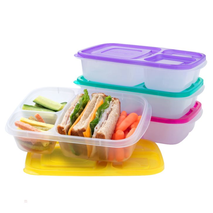 Brights Bentgo Easyboxes 3-Compartment 8-Piece Set Adults Food Containers USA | 654938PCL