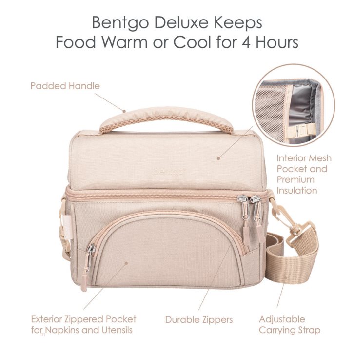 Brown Bentgo Deluxe Adults Lunch Bag USA | 356128CKO