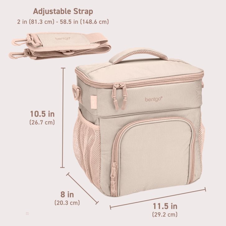 Brown Bentgo Prep Deluxe Multimeal Adults Lunch Bag USA | 382761VJO