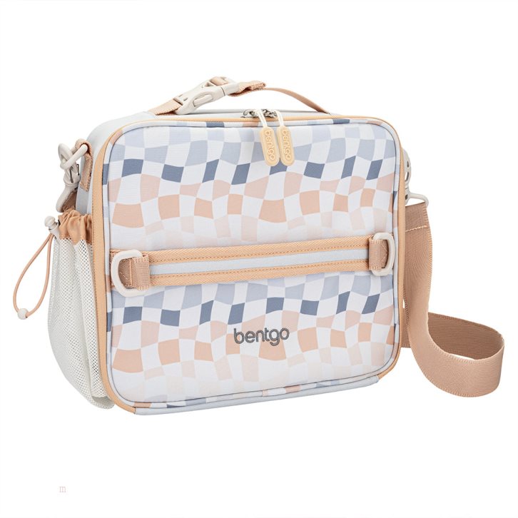 Checker Gradient Bentgo Whimsy & Wonder Prints Kids\' Lunch Bag USA | 567482HQN