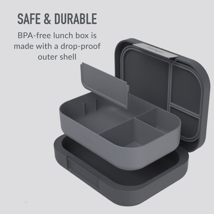 Dark Grey Bentgo Modern (2 Pack) Adults Lunch Box USA | 035769SWU