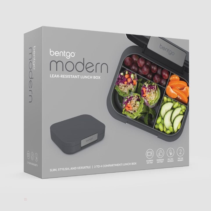 Dark Grey Bentgo Modern Adults Lunch Box USA | 764258VQG