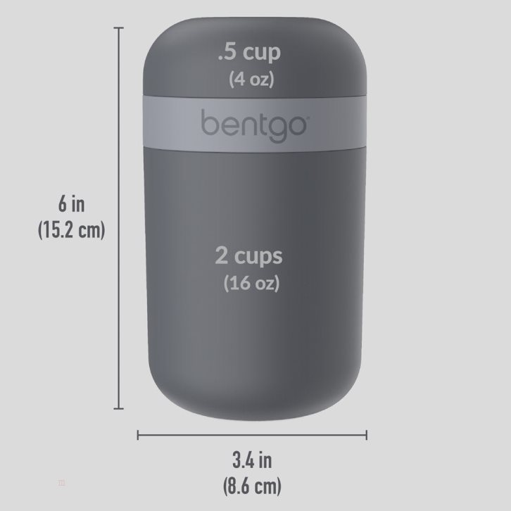 Dark Grey Bentgo Modern Lunch Box & Snack Cup Adults Lunch Box USA | 873049PSH