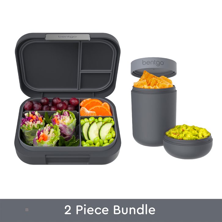 Dark Grey Bentgo Modern Lunch Box & Snack Cup Adults Lunch Box USA | 873049PSH