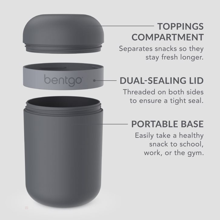 Dark Grey Bentgo Modern Lunch Box & Snack Cup Adults Lunch Box USA | 873049PSH