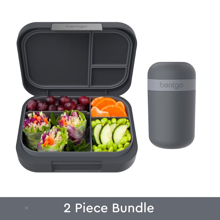 Dark Grey Bentgo Modern Lunch Box & Snack Cup Adults Lunch Box USA | 873049PSH