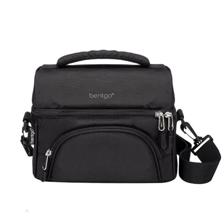 Dark Grey Black Bentgo Deluxe Adults Lunch Bag USA | 213785YGN