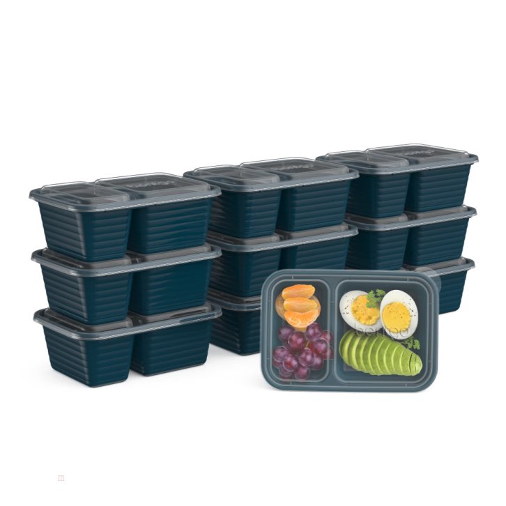 Deep Turquoise Bentgo Prep 2-Compartment Adults Snack Container USA | 172094LUR