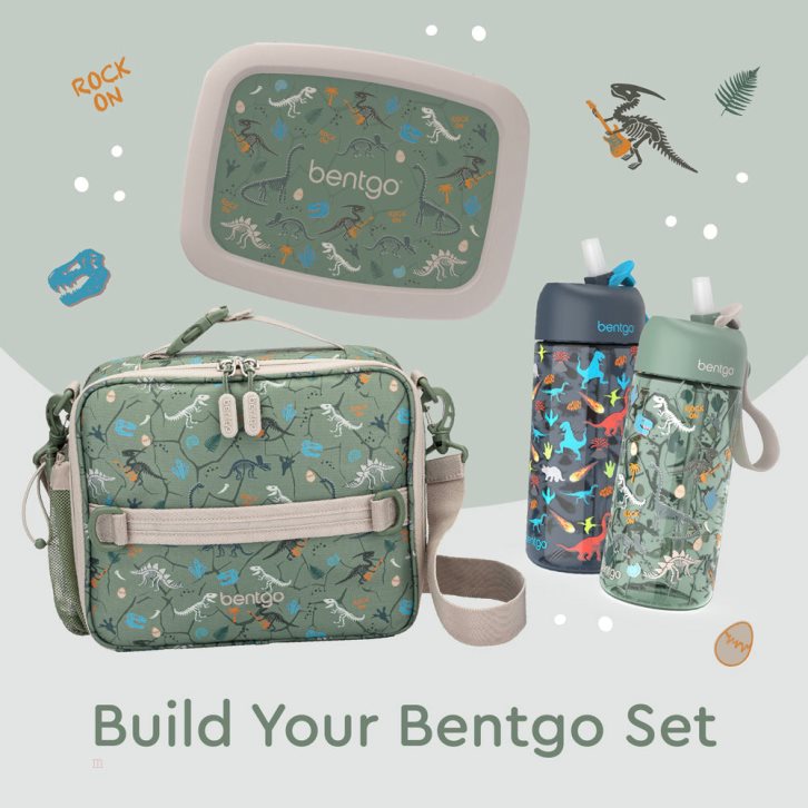 Dino Fossils Bentgo Prints Kids' Lunch Bag USA | 460582ZKD