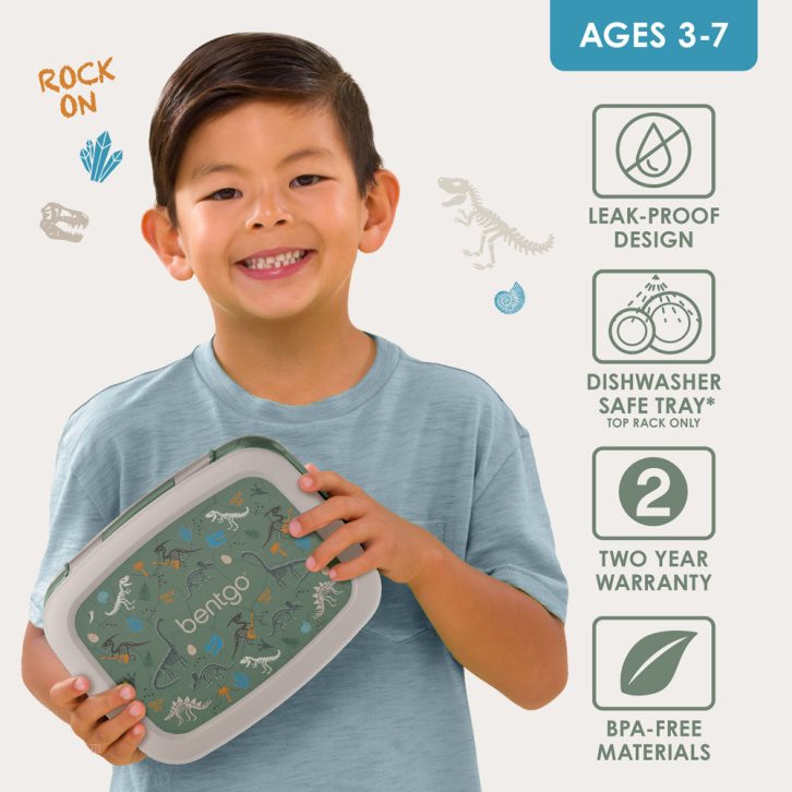 Dino Fossils Bentgo Prints Kids' Lunch Box USA | 936725MZQ