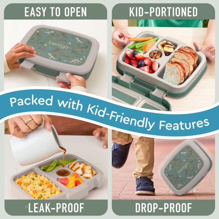 Dino Fossils Bentgo Prints Kids' Lunch Box USA | 936725MZQ