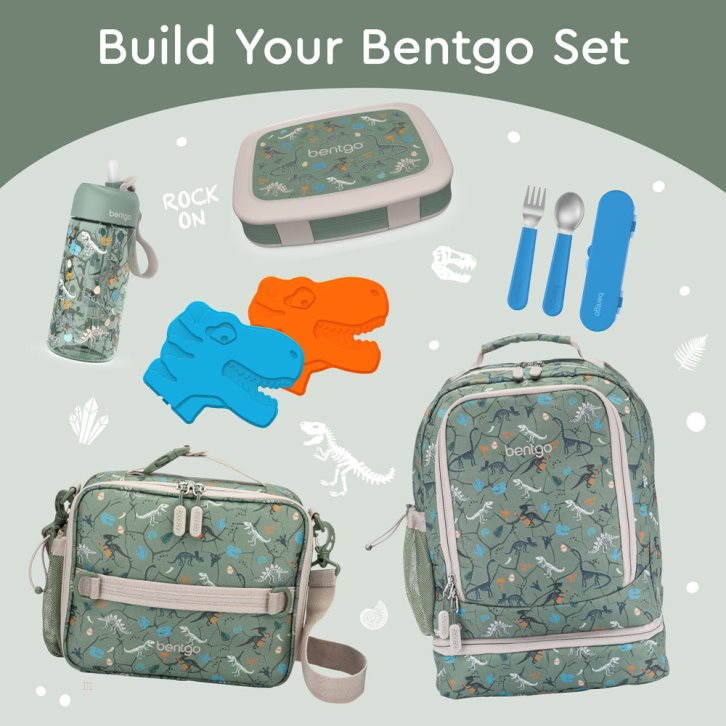 Dino Fossils Bentgo Prints Kids' Lunch Box USA | 936725MZQ