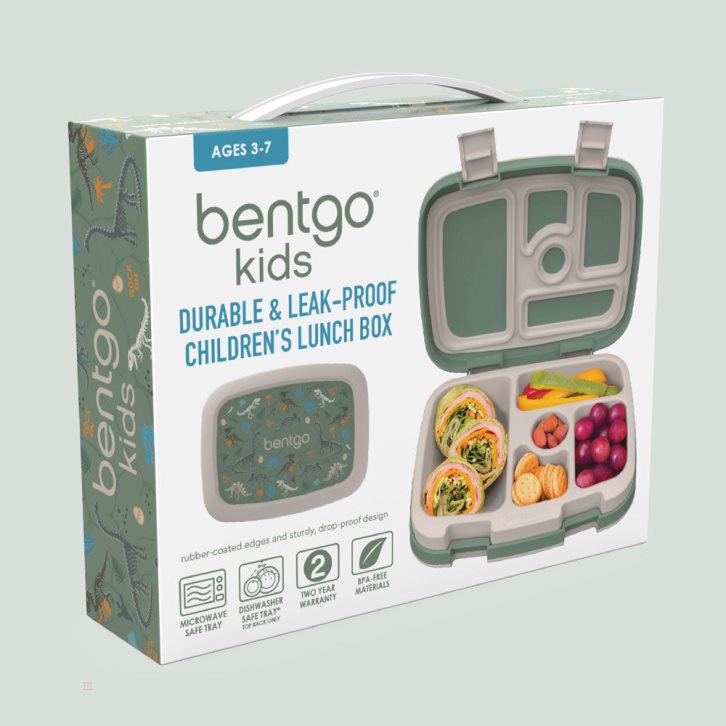 Dino Fossils Bentgo Prints Kids' Lunch Box USA | 936725MZQ